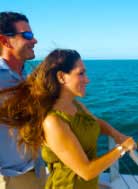 couple enjoying the ferry ride