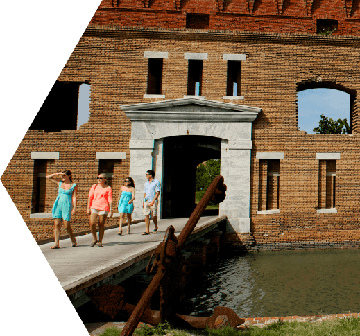 photo of the building of fort jefferson national park