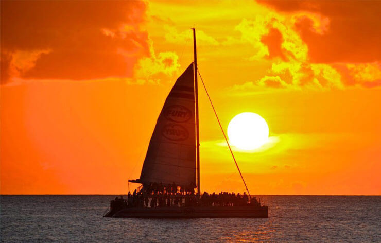 Fury Champagne Sunset Sail