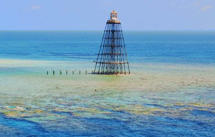 Sand Key Lighthouse in Key West