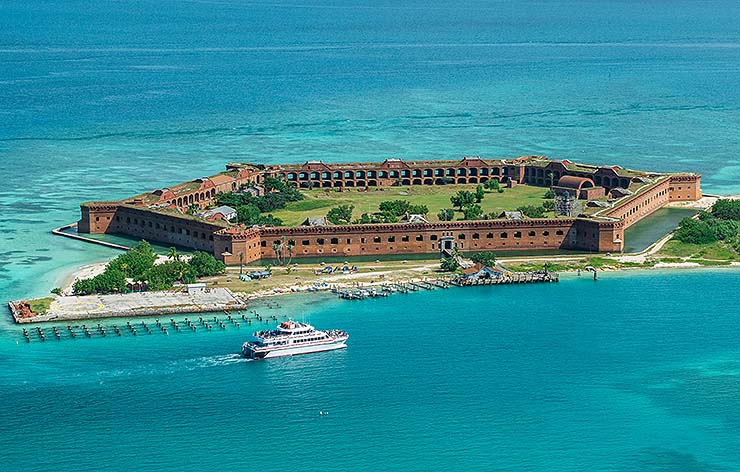 yankee freedom ferry at Dry Tortugas Fort Jefferson