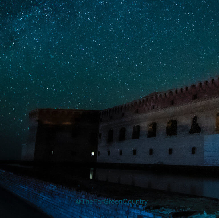 camping at the dry tortugas - night full of stars