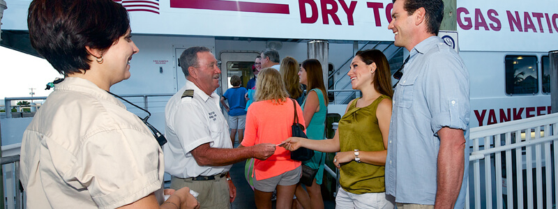 people boarding the yankee freedom