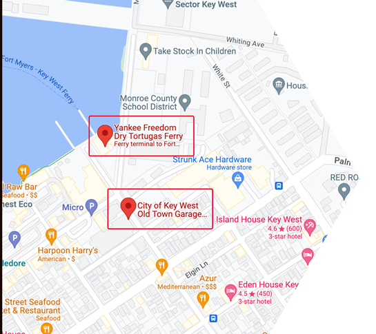 map of key west