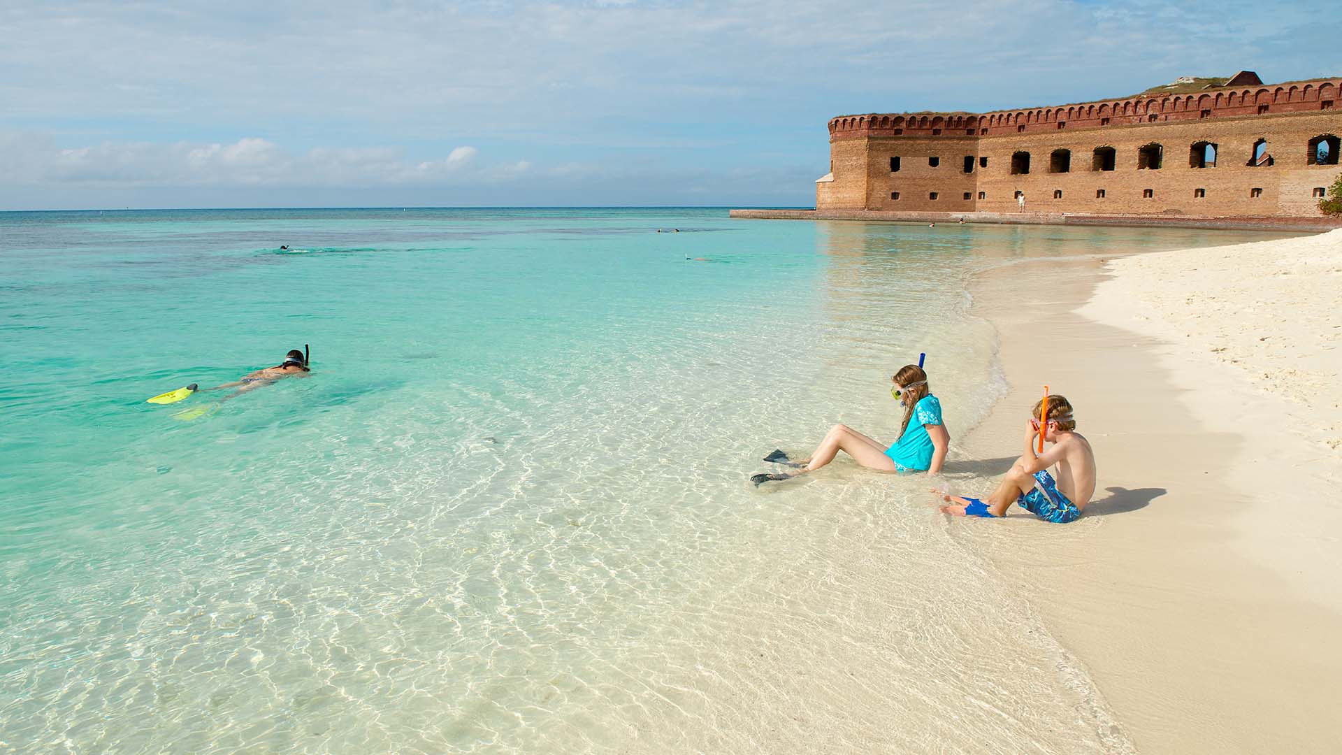 snorkeling at the dry tortugas national park